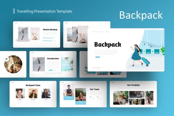 Backpack Travelling Presentation: A Versatile Template for Modern Storytelling
