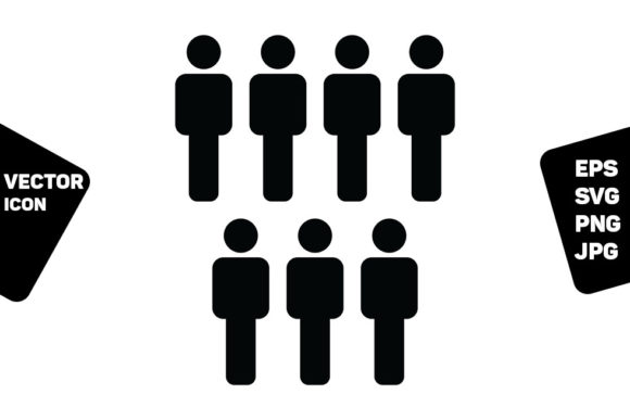 Business Person Icon Vector Male Group: Essential Assets for Modern Corporate Design