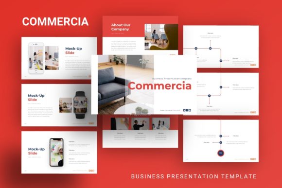Evaluating Presentation Template - Commercia for Professional Business Needs