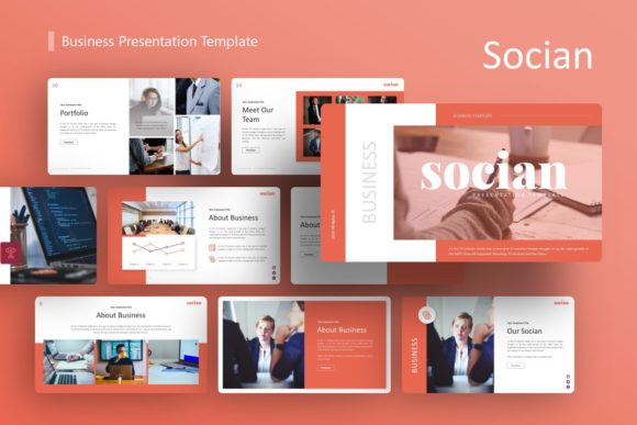 Evaluating the Socian Business Presentation Template for Professional and Creative Needs
