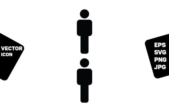 Evaluating the Users Icon Vector Male People Symbol for Professional Design Projects