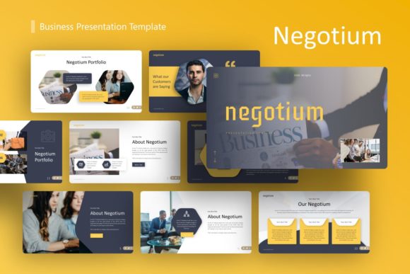 Negotium Business Presentation Template Guide