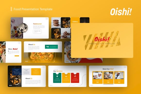Oishi Food Presentation Template: Versatile Design