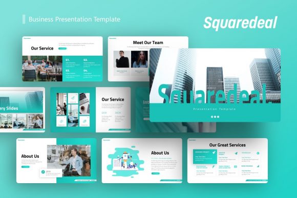 Presentation Template - Squaredeal: Elevating Modern Visual Communication